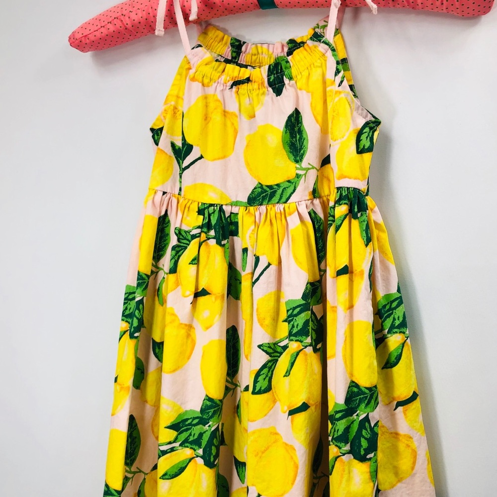 Cynthia Rowley 🍋 Lemon Print Sun Dress - EUC